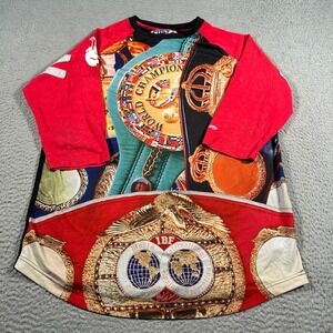 Vintage Post Game Boxing Champion Shirt Men Large‎ MMXIII 2013 Champion Belt AOP